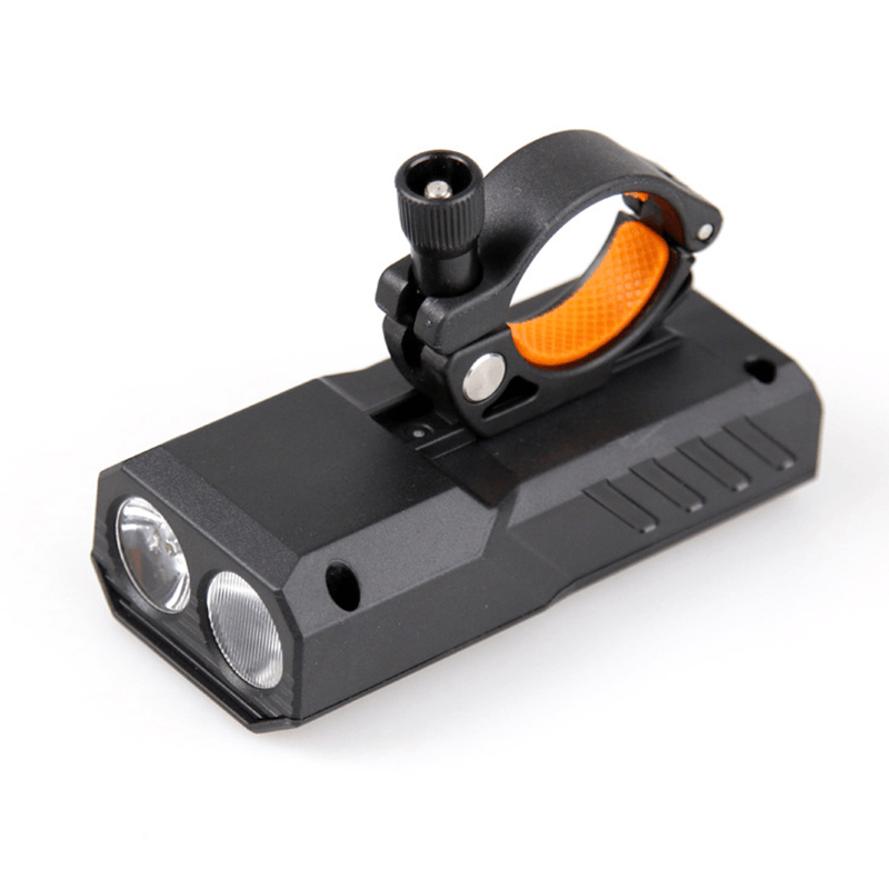 BIKIGHT 3 Modes Large View USB Fast Charging Intelligent Heat Dissipation LED High Brightness Warning Light Bicycle Headlight - MRSLM