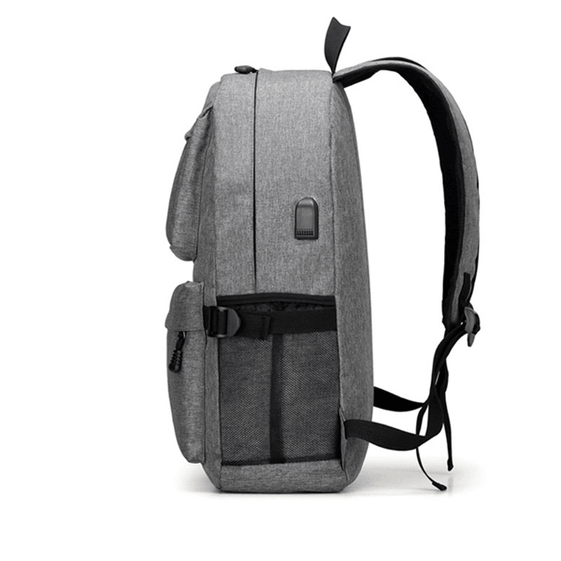 Men Waterproof Laptop Backpack Travel Bag with USB Charging Port - MRSLM