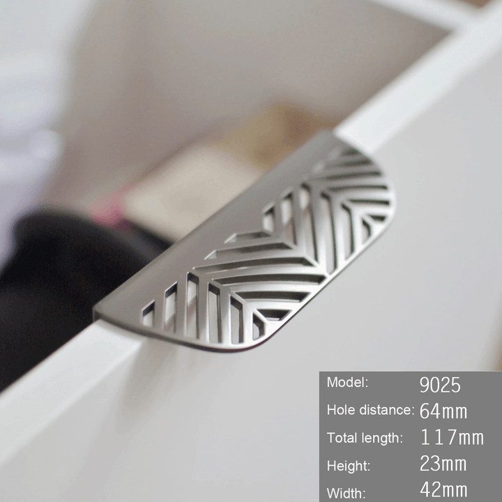 Modern Nordic Minimalist Pull-Hand Leaf Invisible Cabinet Wardrobe Furniture Drawer Handle Ins Wind Zinc Alloy - MRSLM