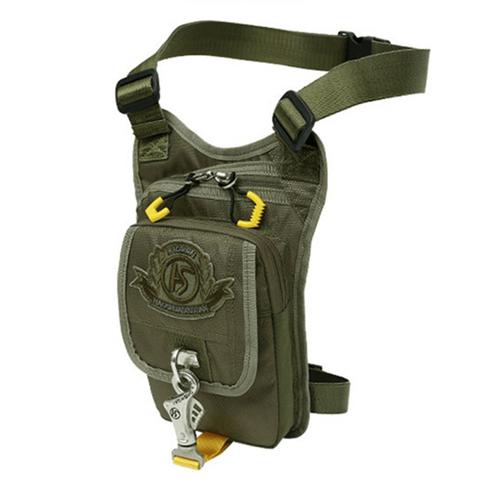 Men Waterproof Sport Riding Climbing Crossbody Chest Leg Bag - MRSLM