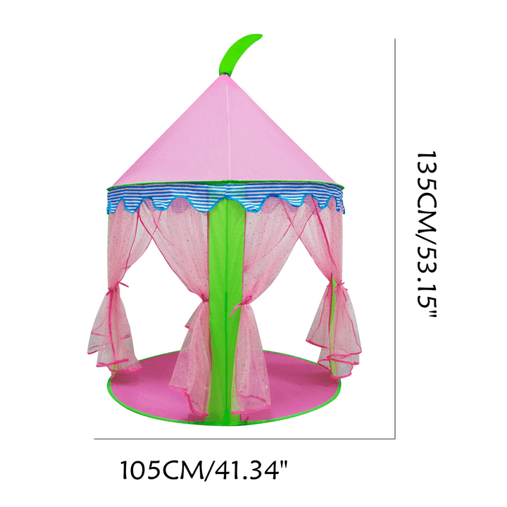 Children Kids Teepee Play Tent Princess Castle Girls Playhouse Indoor - MRSLM