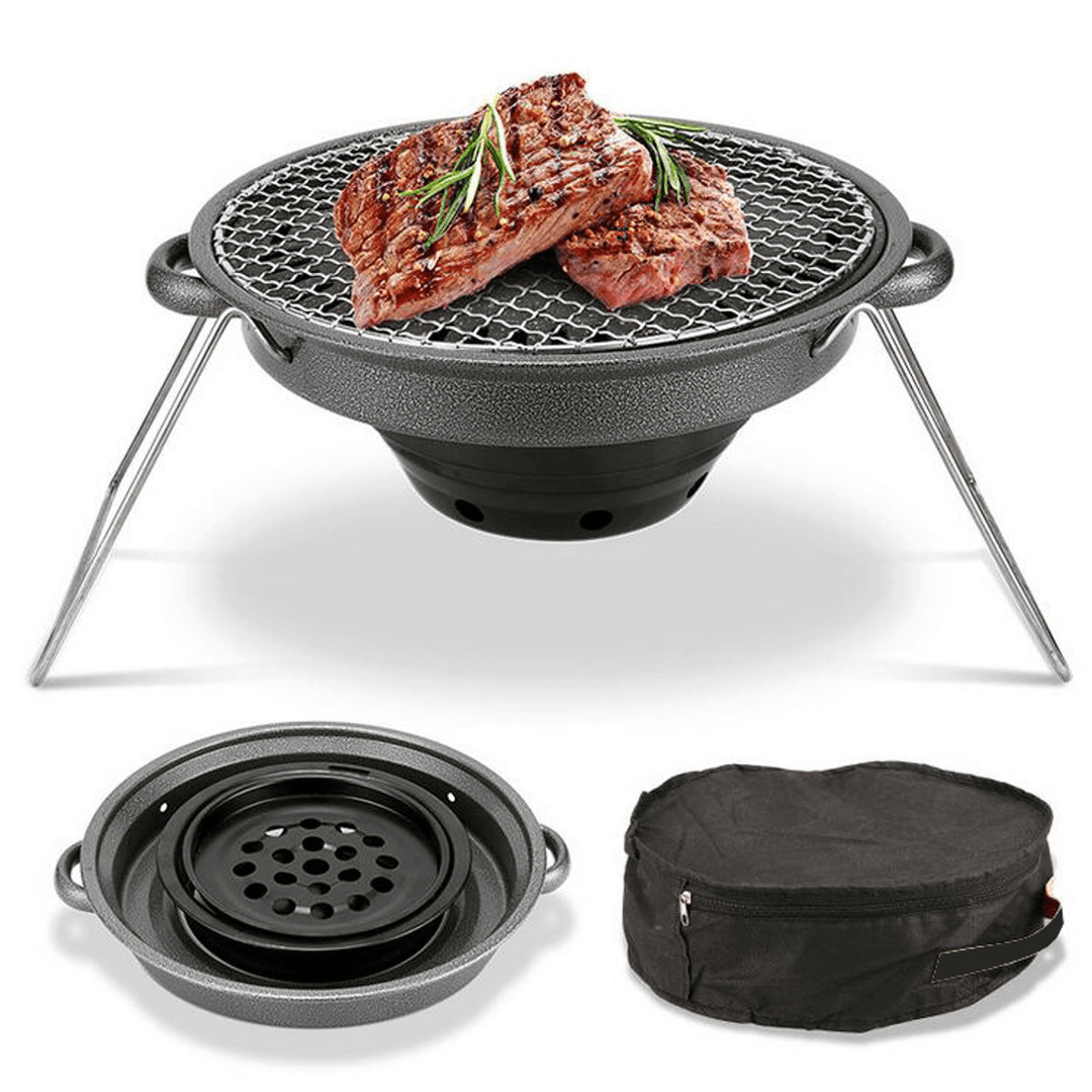 30CM Non-Stick Samgyupsal Samgyeopsal Korean Grill Pan Heating Stove Barbecue BBQ - MRSLM