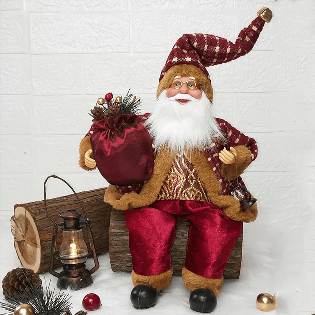 Christmas Santa Claus Doll Christmas Tree Ornament Kid Toy Home Office Christmas Atmosphere Decorations - MRSLM