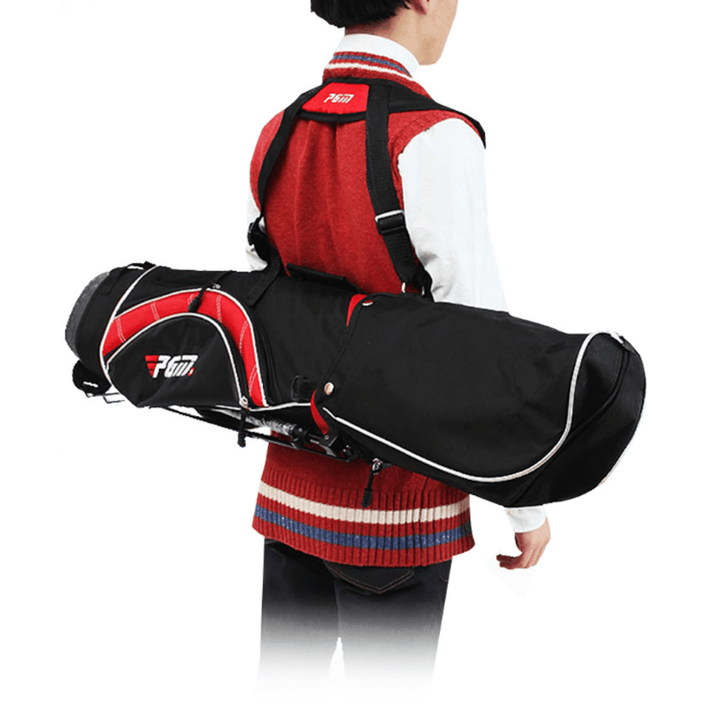 Children'S Golf Bag Golf Support Ultra Light Stand Portable Large Capacity Double Shoulder Strap for Boy Girl 3-12 Years Old - MRSLM