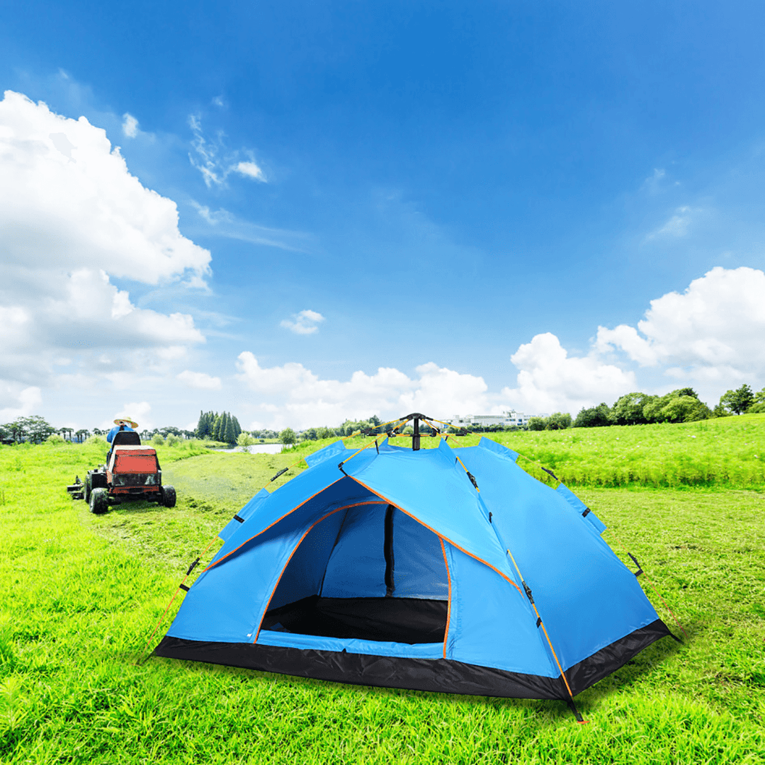 1-2 People Single Layer Full Automatic Camping Tent Folding Thick Rainproof Outdoors Hiking Travel - MRSLM