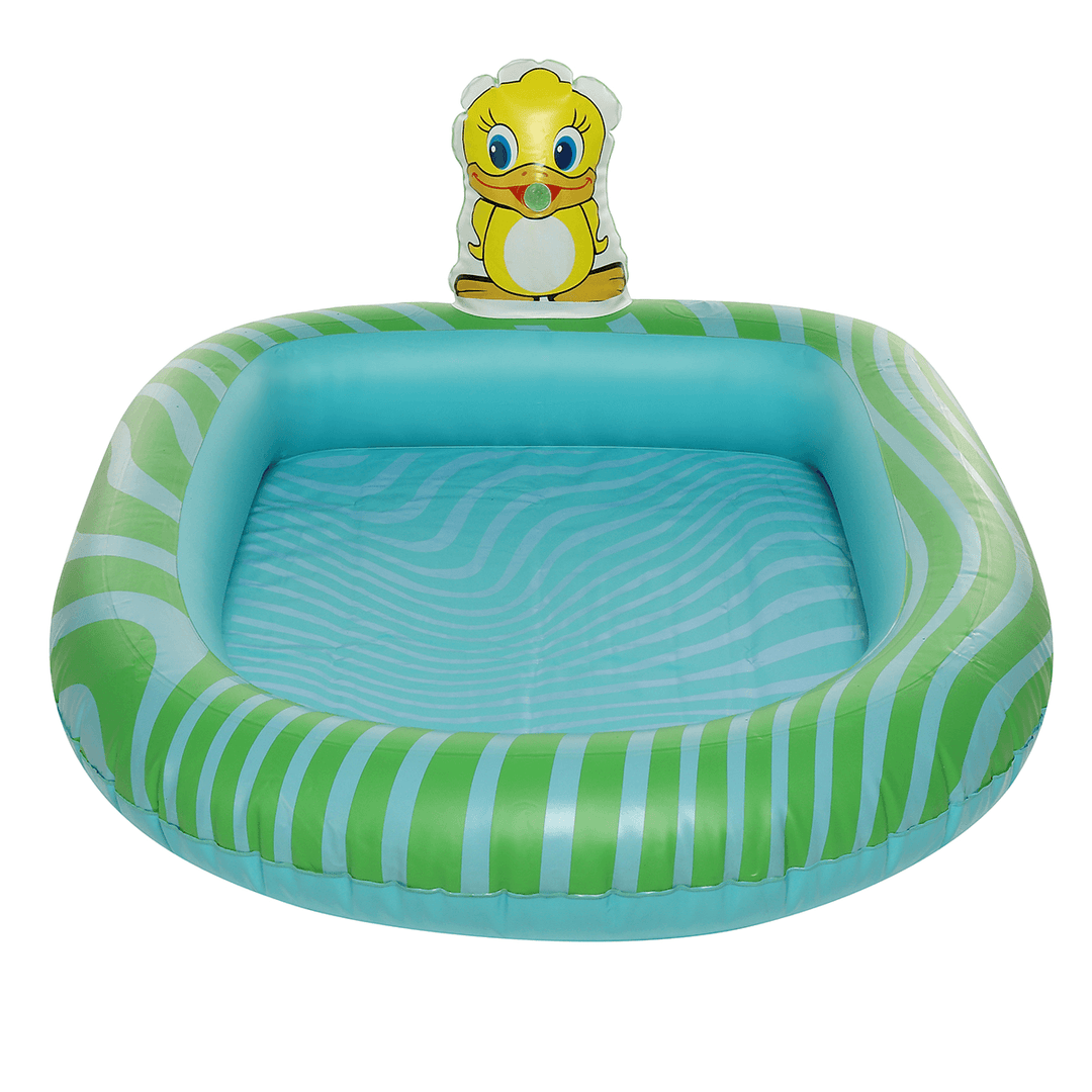 PVC Children Inflatable Swimming Pool Sprinkler Pool Thickened Cartoon Pattern Outdoor Swimming Water Play Children Toys - MRSLM