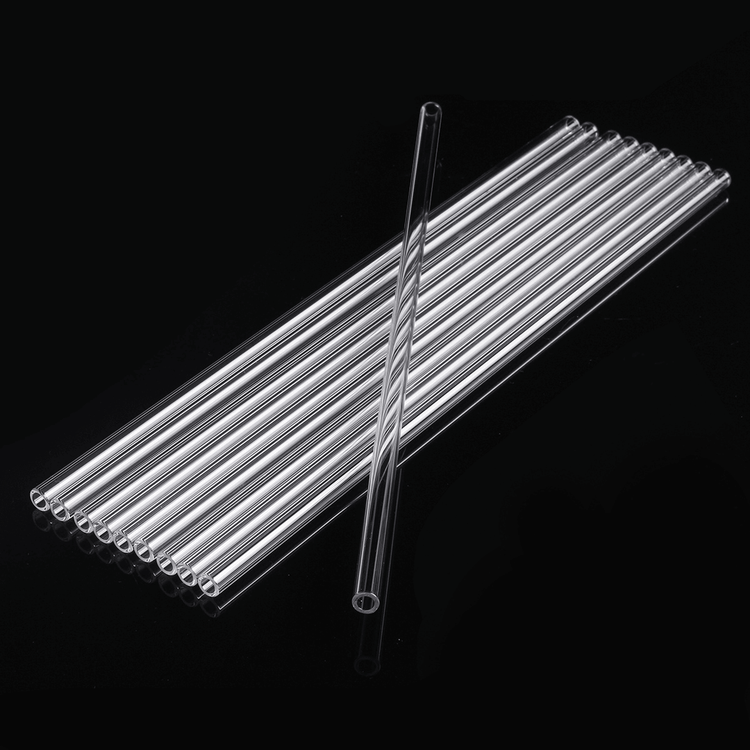 10Pcs 300X7X1Mm Length 300Mm OD 7Mm 1Mm Thick Wall Borosilicate Glass Blowing Tube Lab Factory School Home Tubes - MRSLM