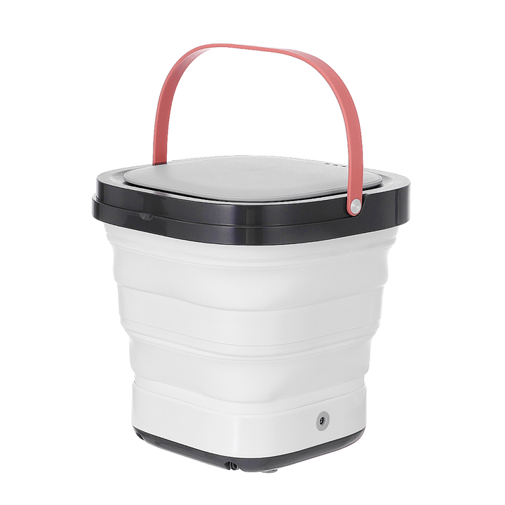 40W 100-240V 2Nd Gen. Mini Folding Wash Machine Automatic Washing Bucket Underwear Clothes Washer Dryer Laundry for Business Self-Driving Tour Camping Travel - MRSLM