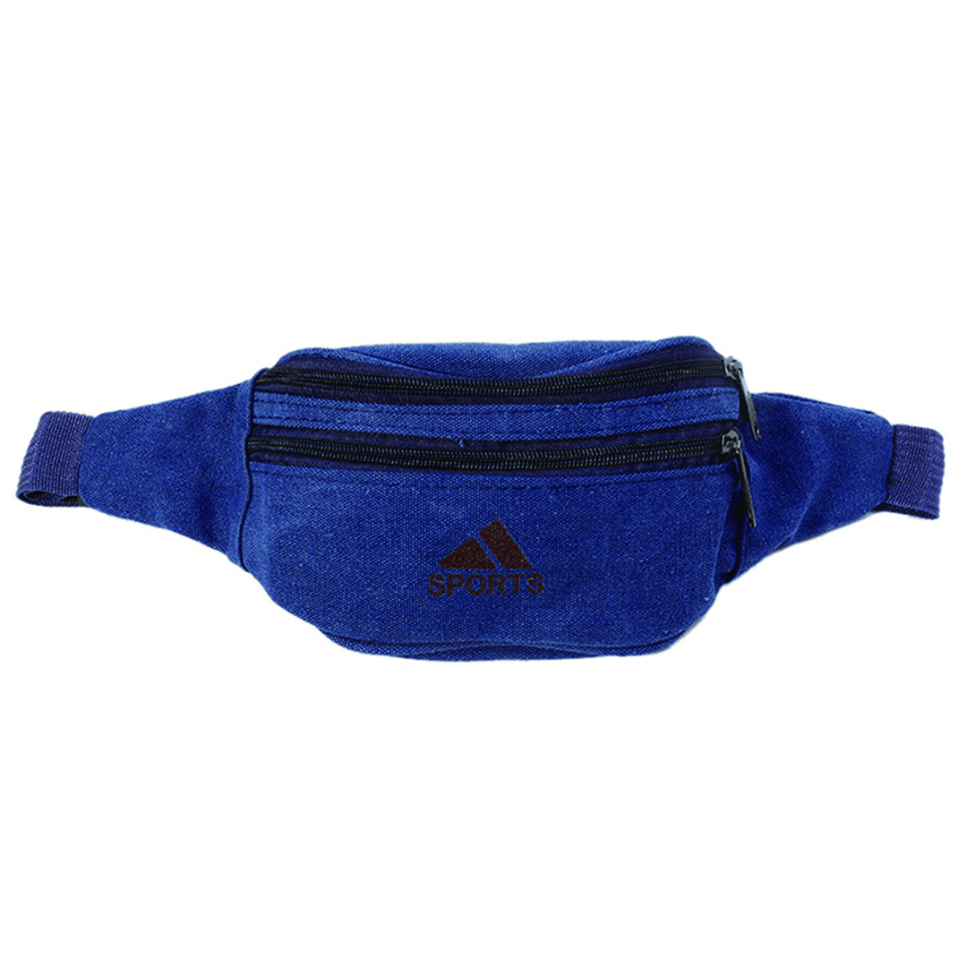 Men Canvas Waist Bag Outdoor Camping Hiking Traveling Sports Bag Storage Bag - MRSLM