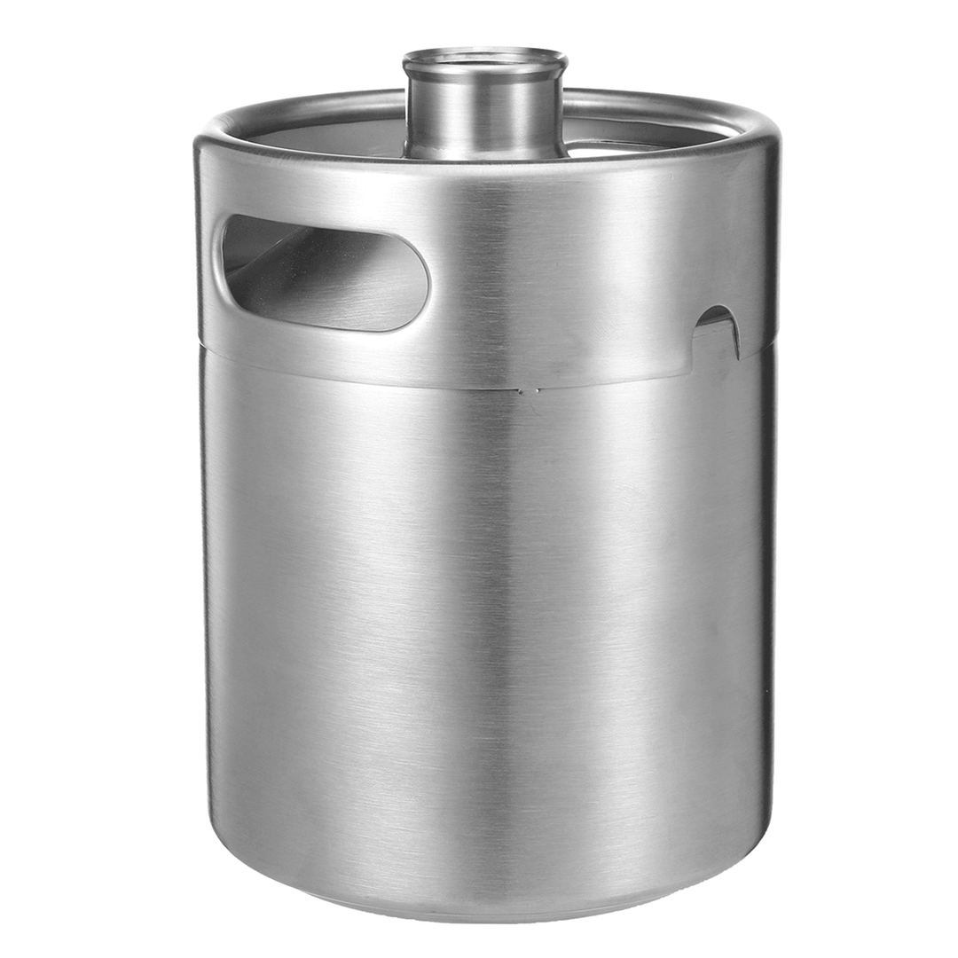 KC-BK8 4L/2L Stainless Steel 304 Beer Mini Keg Homebrew Keg Air Pressure Wine Making Tools - MRSLM