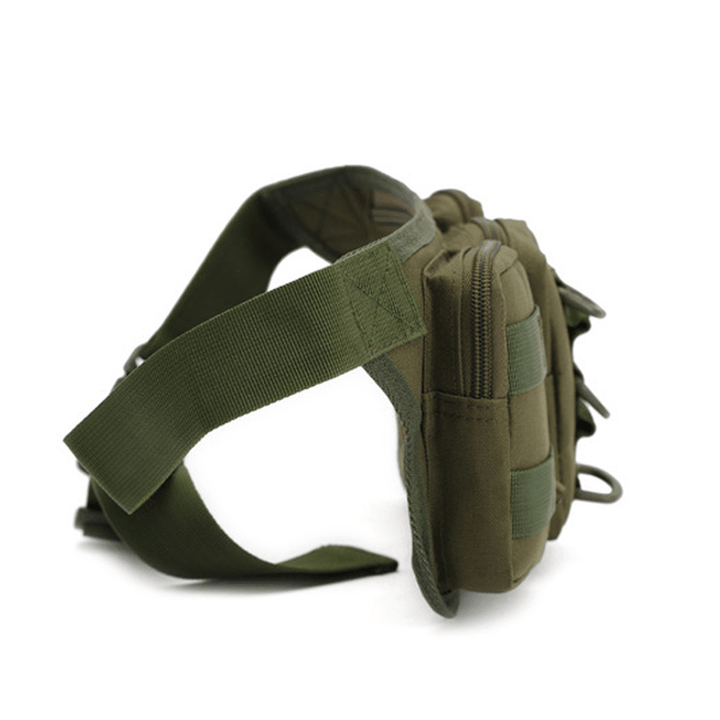 Men Nylon Outdooors Sportscamouflage Waist Bag Multifunctional Cycling Travling Waist Bag - MRSLM