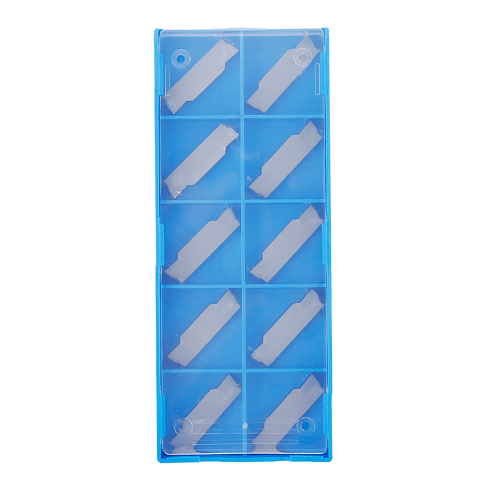 Machifit MGMN150/200/300/400 10Pcs Carbide Insert Aluminum Cutter for MGEHR Turning Tool Holder - MRSLM