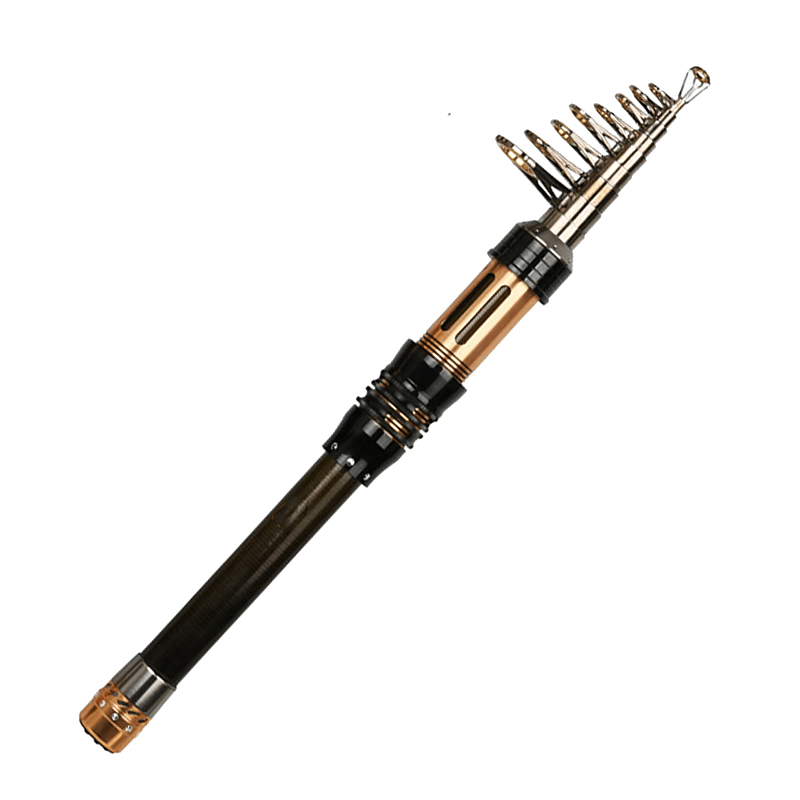 ZANLURE 1.8-3.6M Carbon Fiber Telescopic Fishing Rod Mini Superhard Spinning Fishing Rod - MRSLM