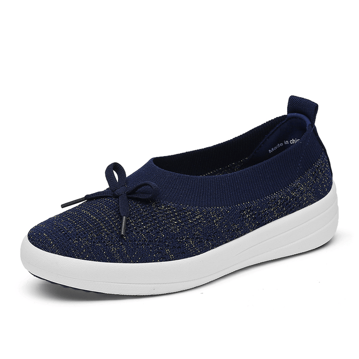 Women Breathable Knitting Outdoor Flats - MRSLM