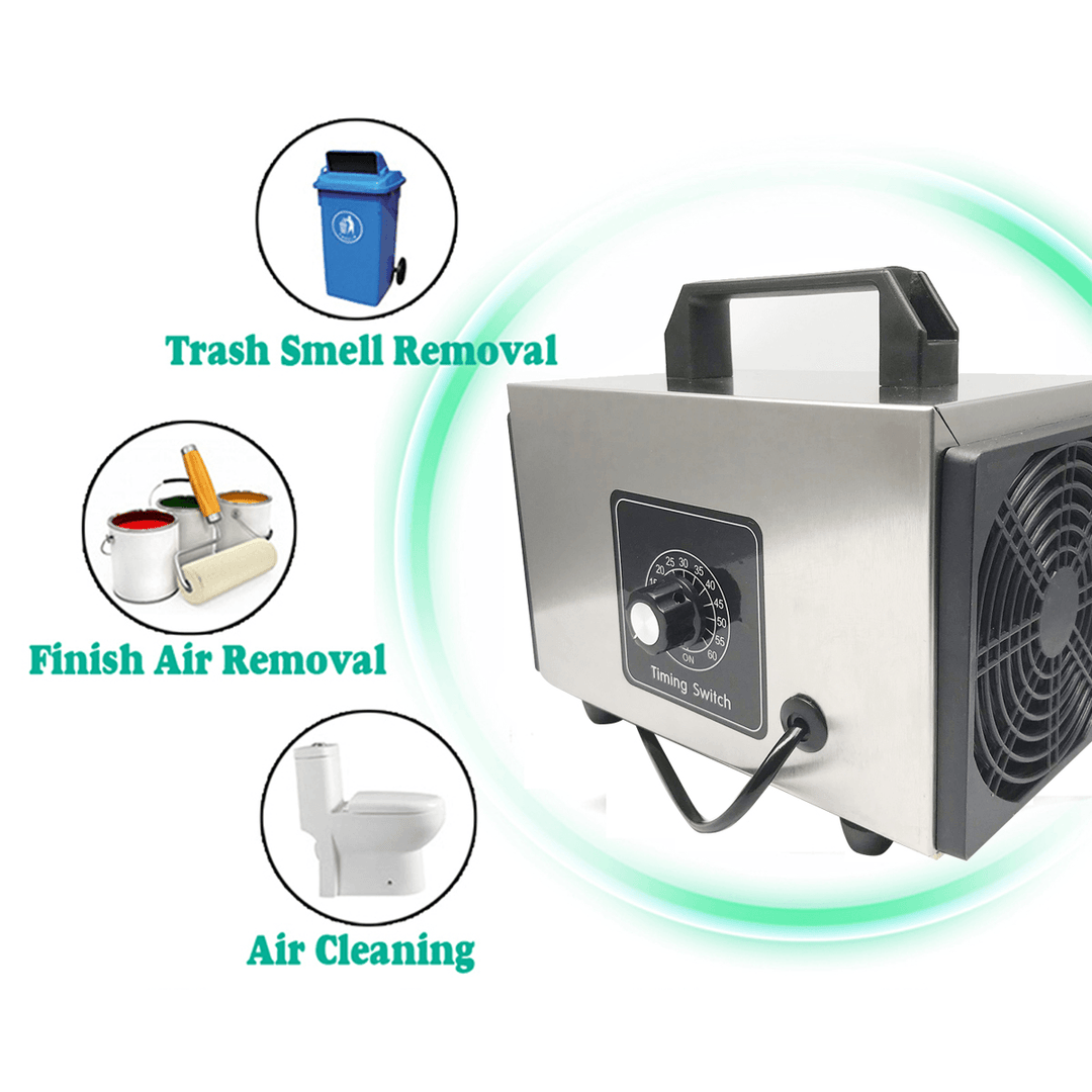 220V Home Ozone Generator Air Purifier Portable Ozone Machine with Timing Switch - MRSLM