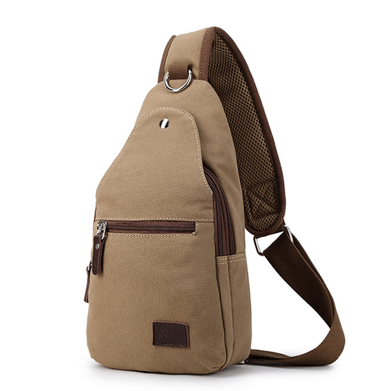 Vintage Canvas Casual Outdoor Travel Chest Bag - MRSLM