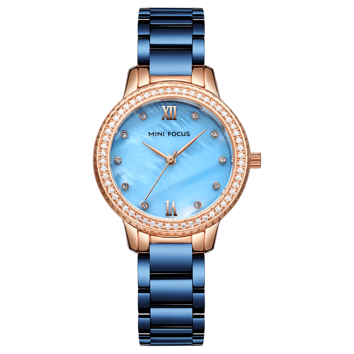 MINI FOCUS MF0226L Luxury Brand Fashion Style Women Wristwatch Diamond Ladies Quartz Watch - MRSLM