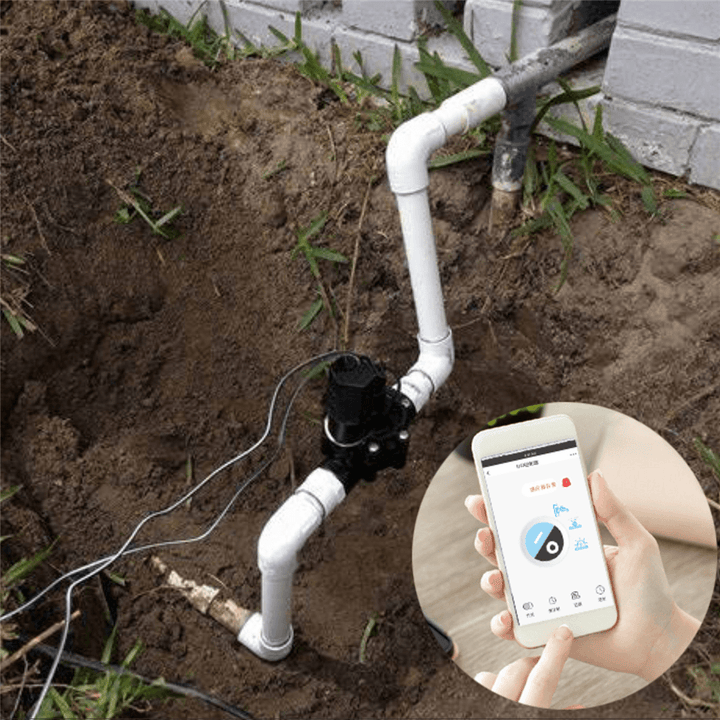 Bakeey Tuya Wifi Remote APP Control Intelligent Irrigation Controller Automatic Irrigation Timear Water Value Controller 1-Way Electronic Valve for Smart Home - MRSLM