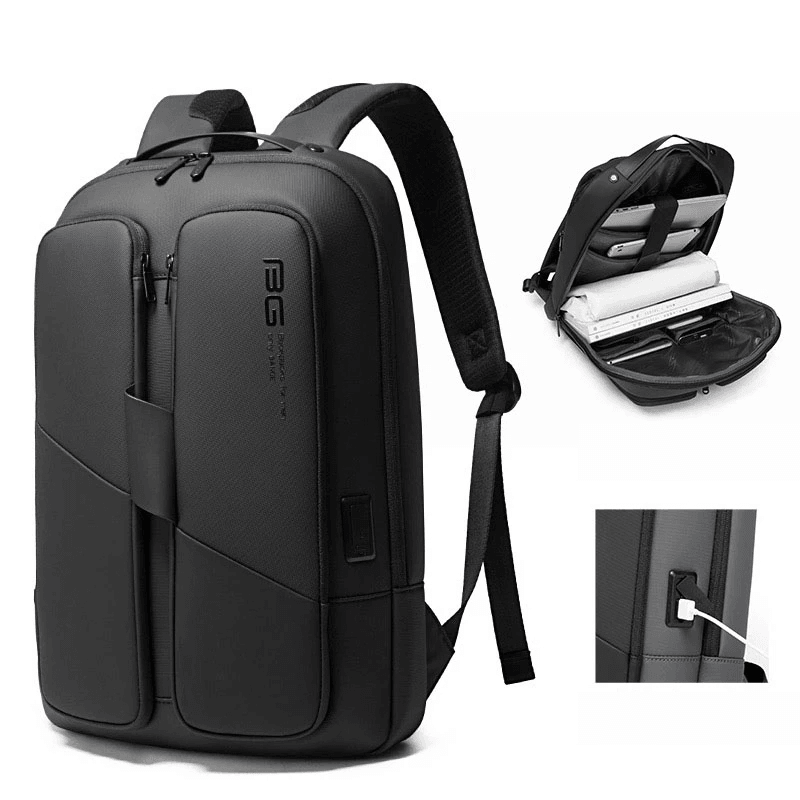 BANGE Men anti Theft Waterproof Laptop Backpack 15.6 Inch Daily Work Business Backpack School Bag for Travel Outdoors - MRSLM