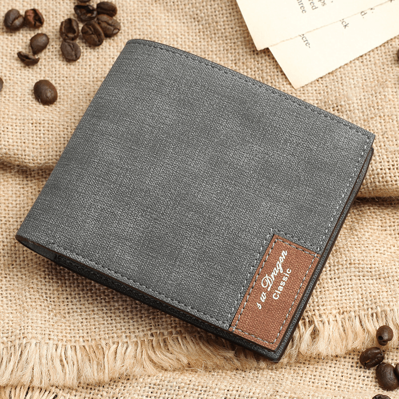 Men'S PU Soft Wallet Bifold Minimalist Money Clip Card Case - MRSLM