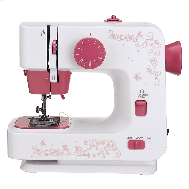 Electric Portable Sewing Machine 12 Stitches Household DIY 2 Speed Foot Pedal - MRSLM