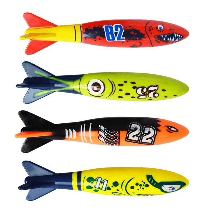 Children'S Sports Diving Throw Torpedo Plastic Toys - MRSLM