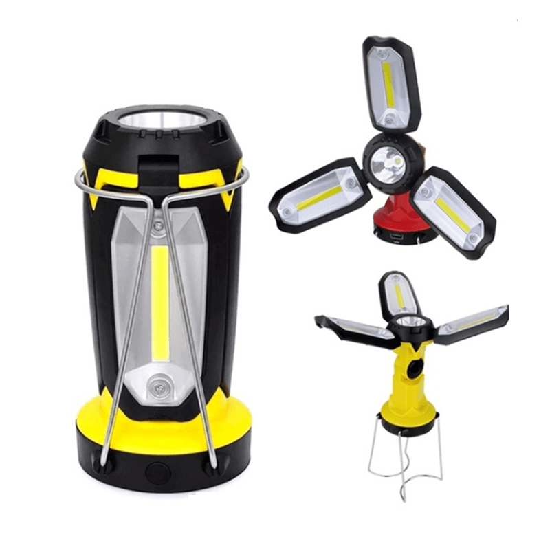 Rechargeable Camping Lantern Flashlight Hanging Camping Light Portable Collapsible Light - MRSLM