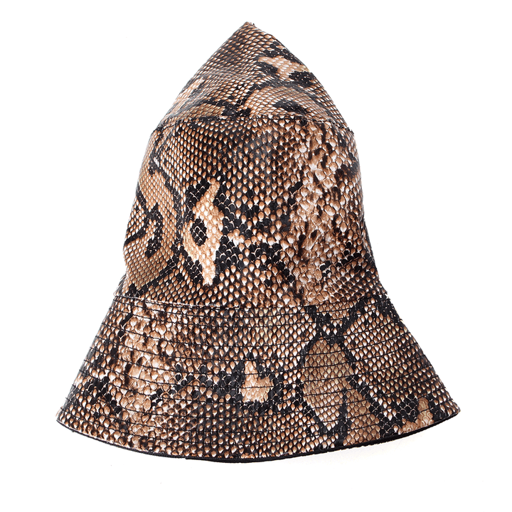 Unisex Snake Pattern Bucket Hat Double-Sided Bucket Hat Wearable Sun Shade Fisherman Hat - MRSLM