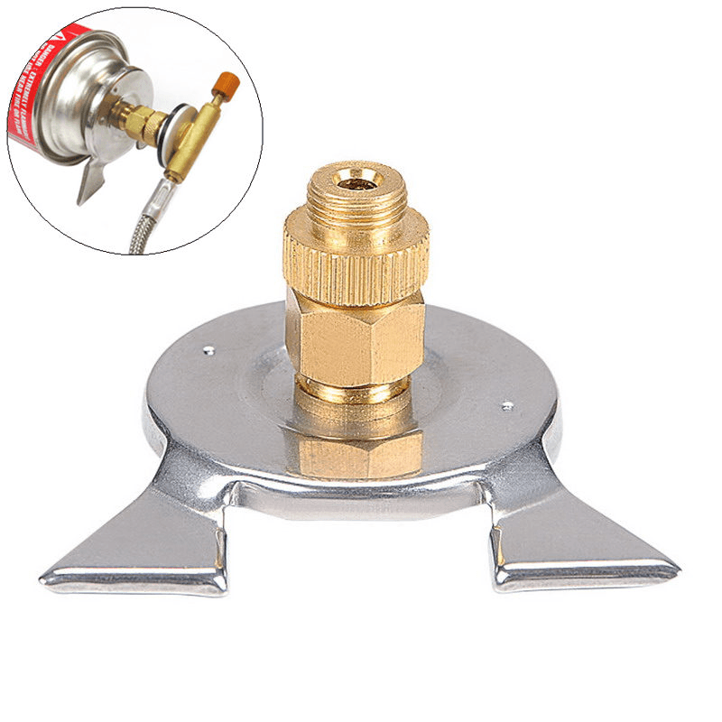 BRS-17B Outdoor Camping Cooking Stove Furnace Converter Connector Gas Cartridge Tank Adapter - MRSLM