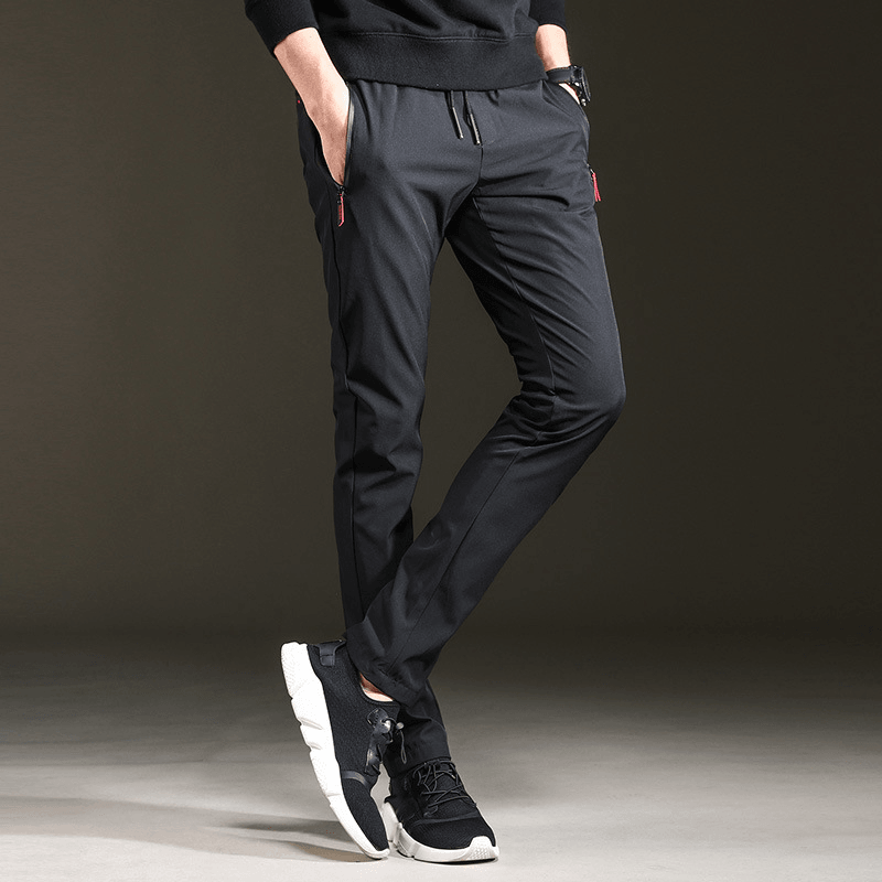 Trendy Slim Mens Pants Loose Cropped Sweatpants - MRSLM