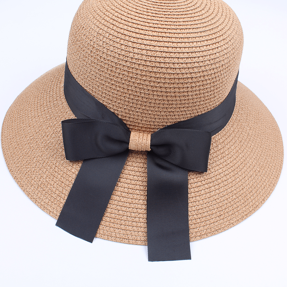 Women Summer Outdoor Travel Foldable Straw Hat - MRSLM