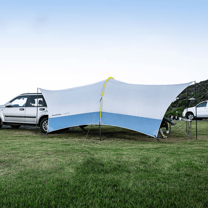 Naturehike Camping Canopy Tarp Shelter Set 150D Oxford Cloth Folding Waterproof Windproof Uv-Proof Family Tent Curtains Awning Outdoor Travel - MRSLM