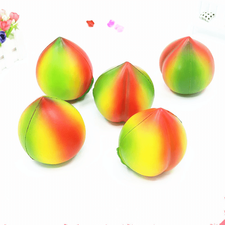 Toy Simulation Peach 11Cm Soft Squishy Peach Charms Cream Scented Slow Rising Kids Toy - MRSLM