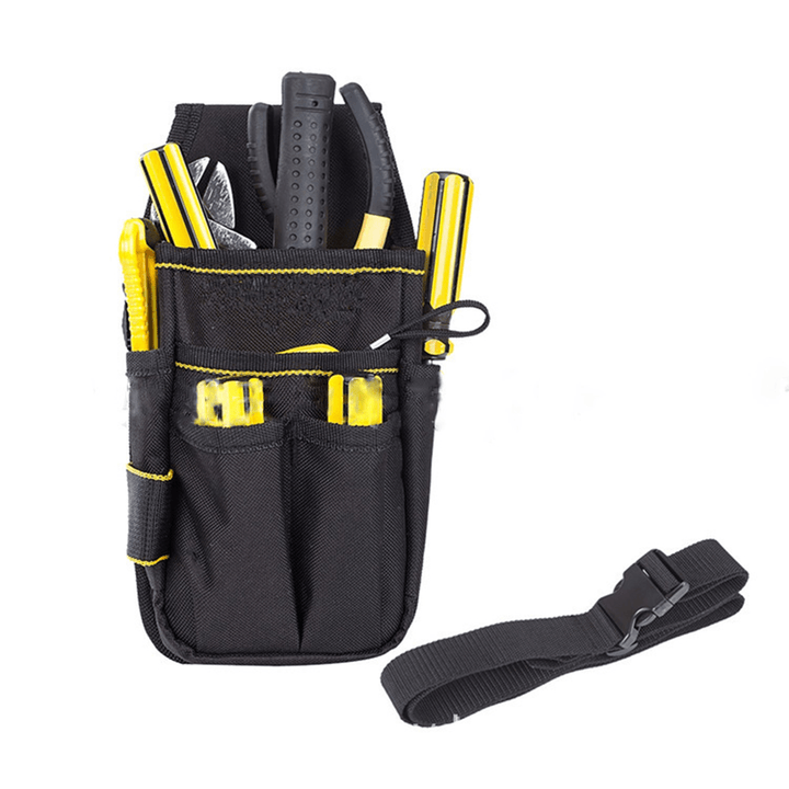 Multi-Function Oxford Drill Holster Tool Pockets Portable Storage Bag Waterproof Maintenance Tool Waist Bag - MRSLM