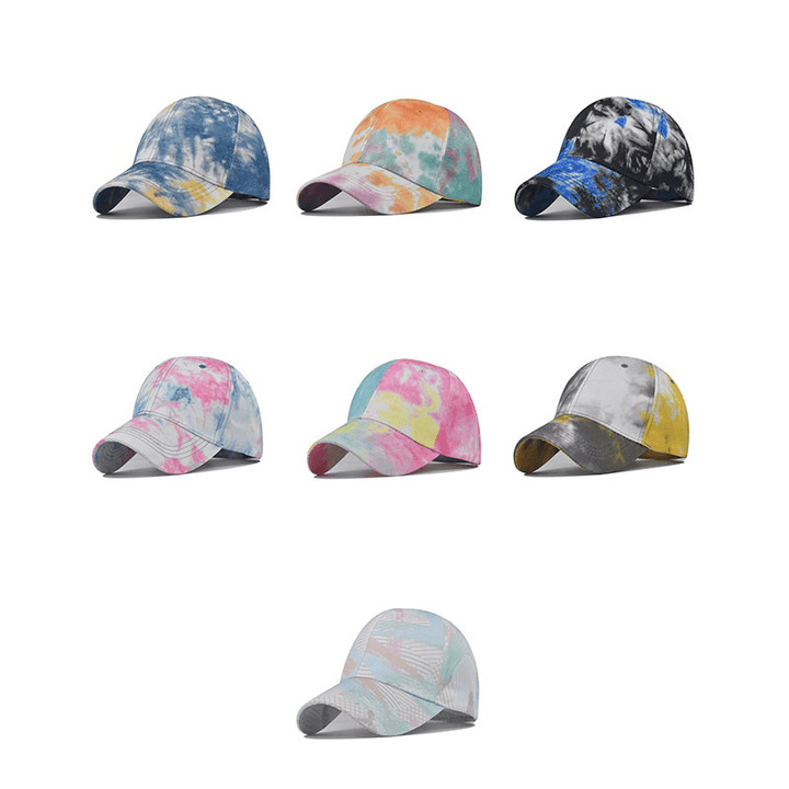 Tie-Dyed Cotton Men'S and Women'S Baseball Caps - MRSLM