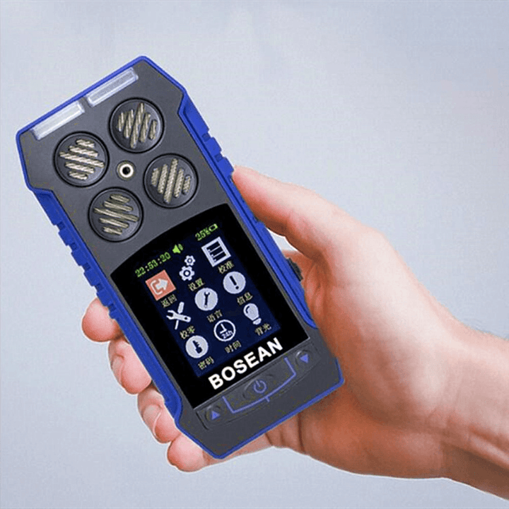 BH-4S 4 in 1 Combustible Gas Detector Oxygen O2 Carbon Monoxide Hydrogen Sulfide Toxic and Harmful Gas Concentration Detector Leak Detector - MRSLM