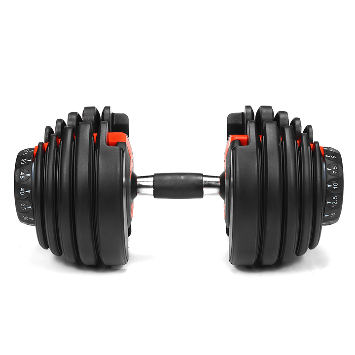 1 Pair Adjustable Dumbbells Strength Training Barbell Exercise Fitness Tools - MRSLM