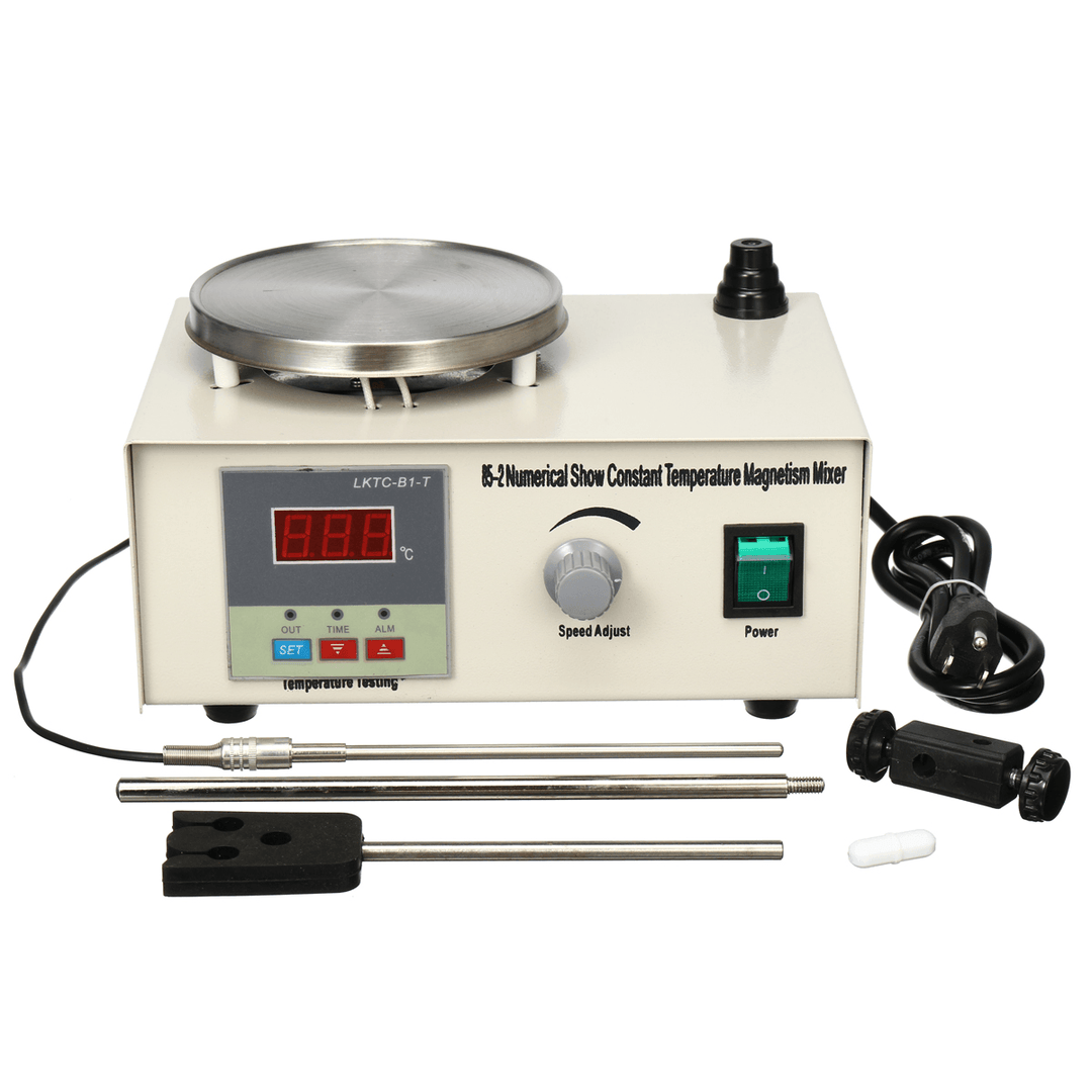 300W 220V Laboratory Lab Magnetic Stirrer Heating Plate Hotplate Mixer Equipment - MRSLM