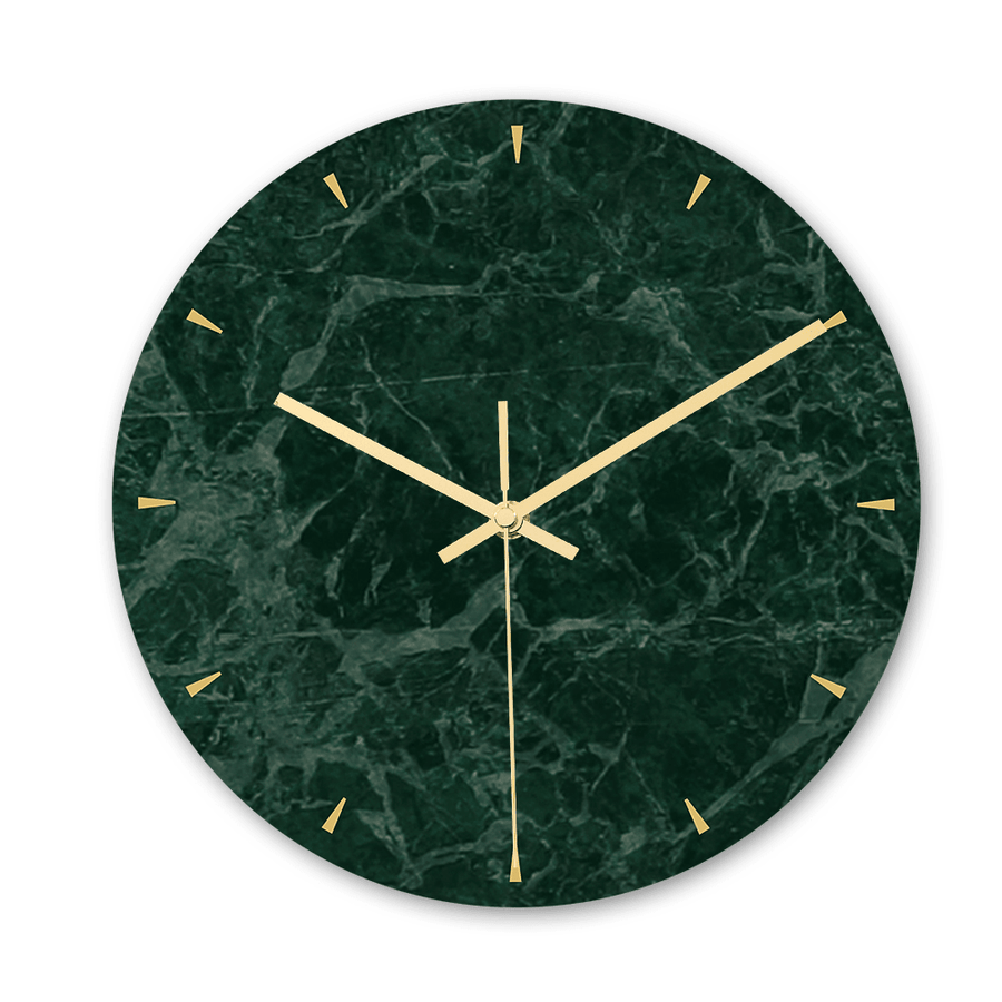 CC009 Creative Marble Pattern Wall Clock Mute Wall Clock Quartz Wall Clock for Home Office Decorations - MRSLM