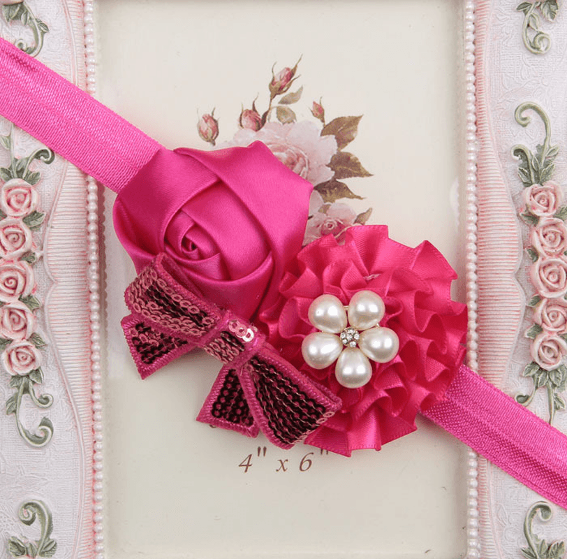 Rose Sequin Bow Headband - MRSLM