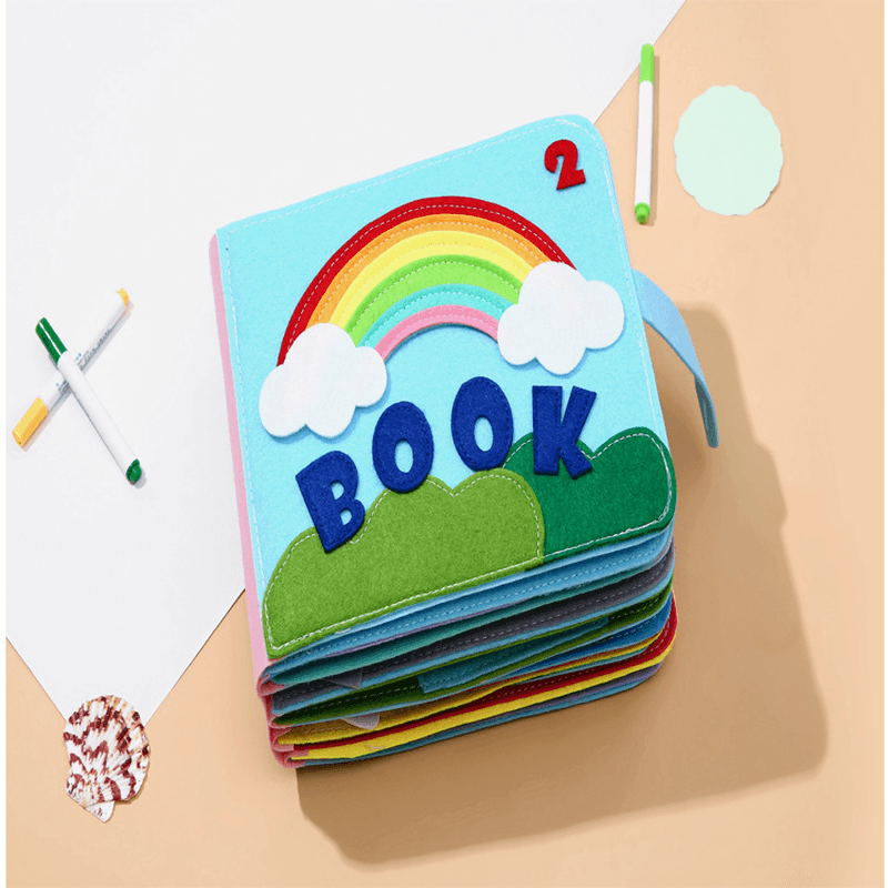 Children'S Baby Cloth Book Part 2 Cloth Book Rainbow Cloth Book - MRSLM