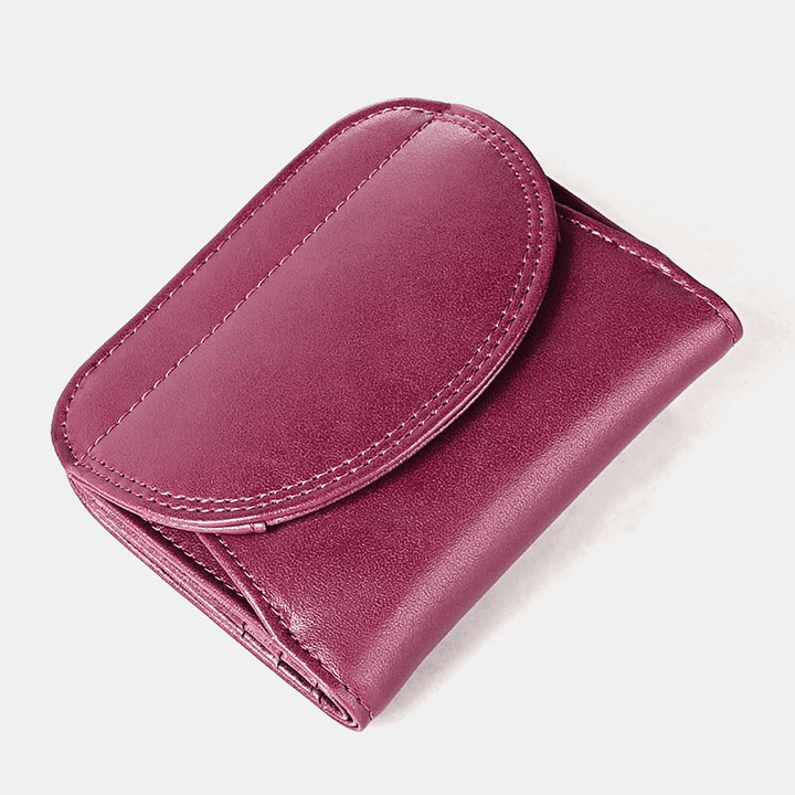 Women Genuine Leather RFID Blocking Wallet Coin Bag Protective Wallet - MRSLM