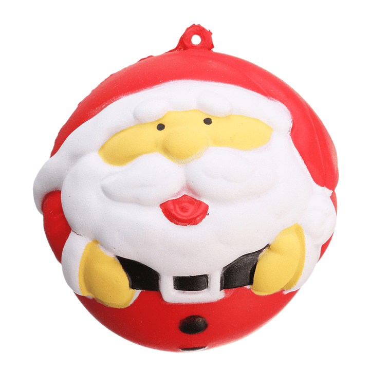 Squishyfun Squishy Snowman Father Christmas Santa Claus 7Cm Slow Rising with Packaging Collection Gift Decor - MRSLM