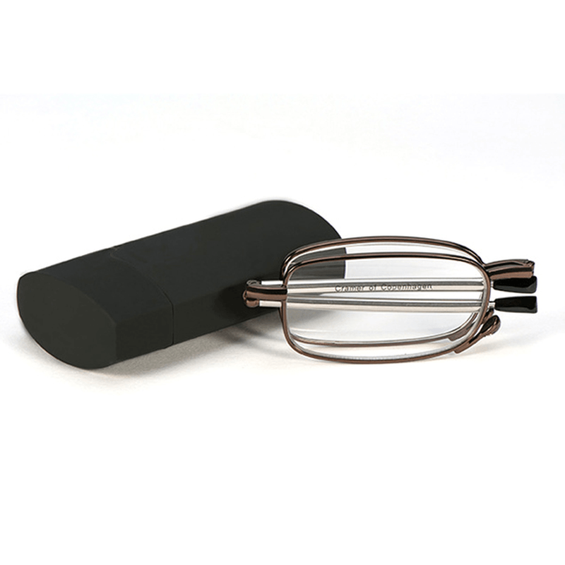 Men Women Foldable Reading Glasses with Glasses Case Presbyopic Glasses - MRSLM