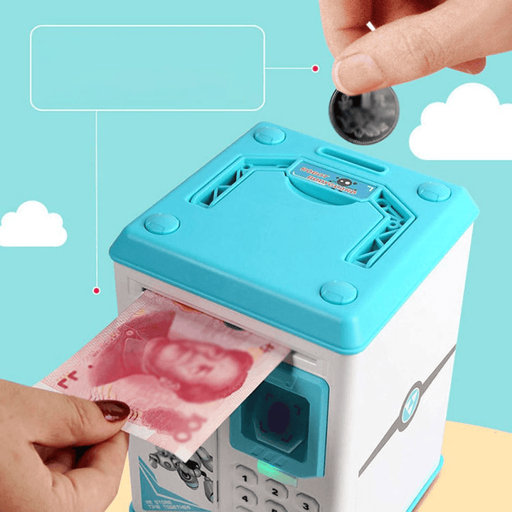 Simulation Fingerprint Sensor Children Piggy Bank Cartoon - MRSLM