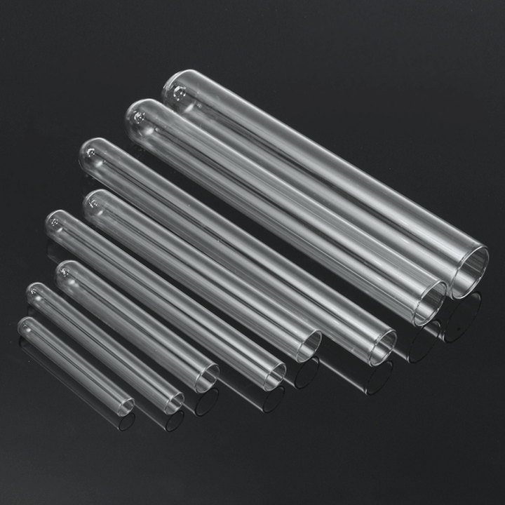 5Pcs Transparent Lab Borosilicate Glass Test Tube in Diffrent Size for Laboratory - MRSLM