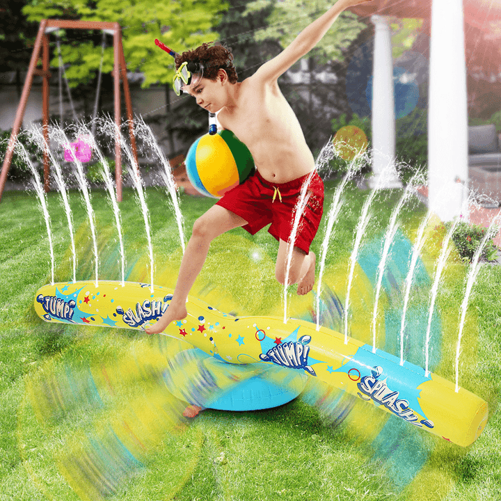 Kids Inflatable Water Spray Rotating Water Sprinkler Adult Children'S Summer Toy Water Sport - MRSLM