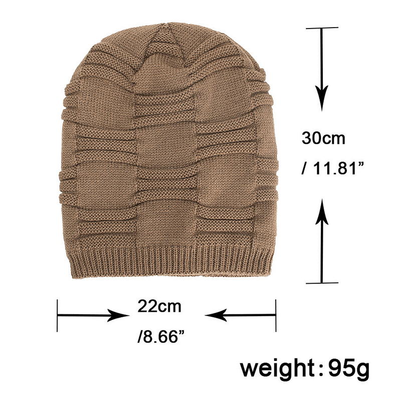 Winter plus Velvet Thicken Hedging Cap Knitted Beanie Hat - MRSLM