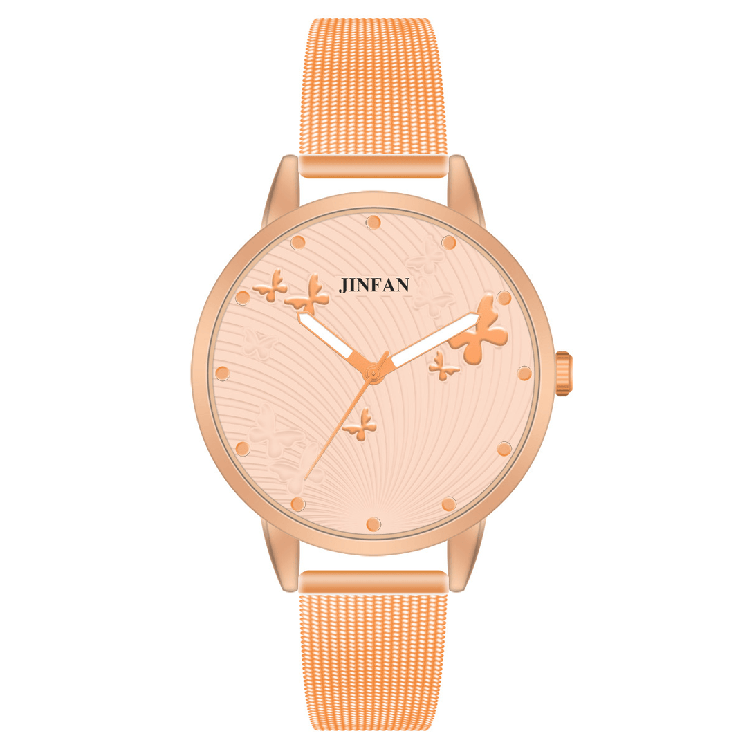 JINFAN JL06 Casual Style Women Wrist Watch Full Steel Quartz Watches - MRSLM