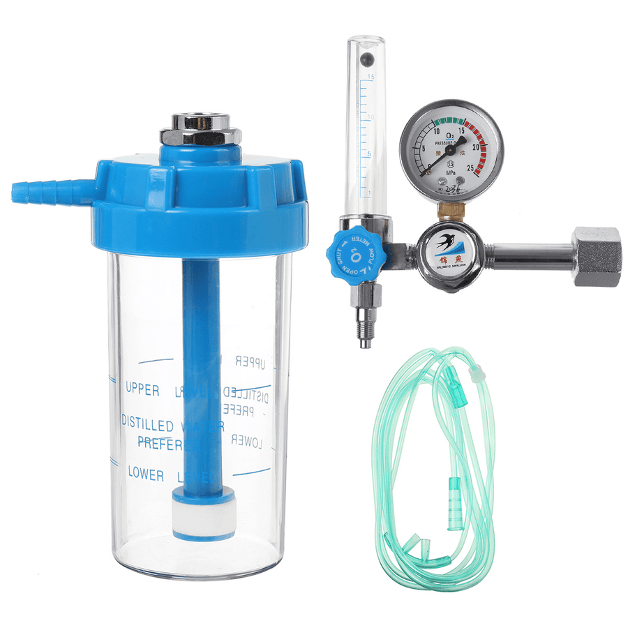 Oxygen Cylinder Regulator Pressure Flowmeters Gauge Valve - MRSLM